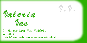 valeria vas business card